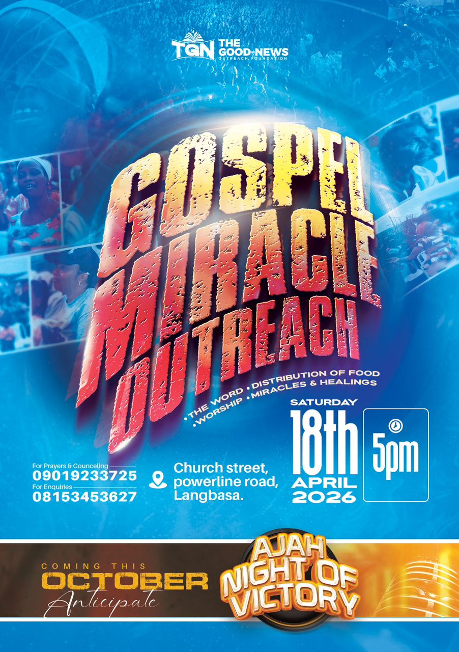 Gospel & Welfare Outreach — Powerline Langbasa flyer