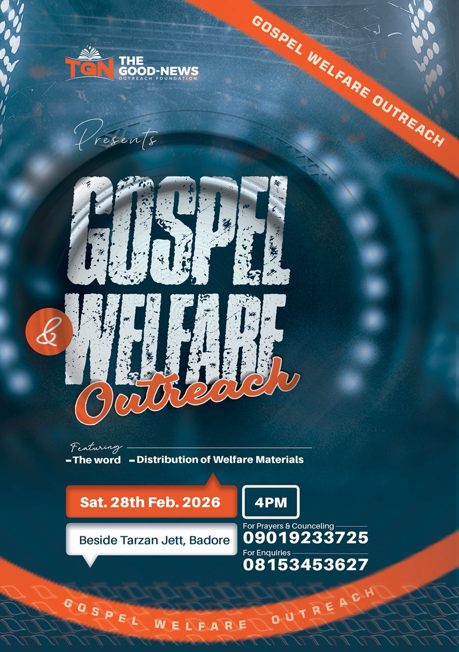 Gospel & Welfare Outreach — Tassan Jetty flyer